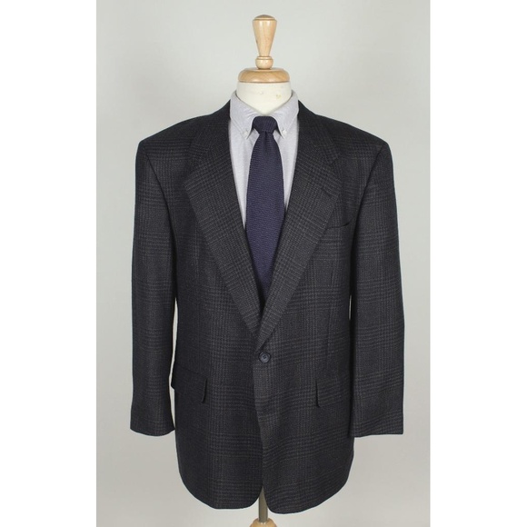 Hart Schaffner Marx Other - #HartSchaffnerMarx 43R Navy Check Sport Coat 0609
